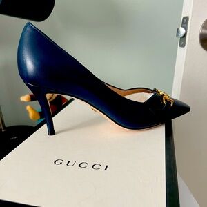 Beautiful pair of Gucci shoes.